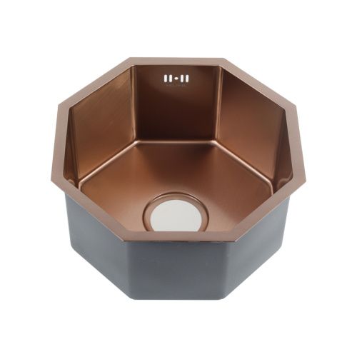 Кухонная мойка Melana ProfLine D400BR бронза 40х40 цвет бронза поверхность полированная