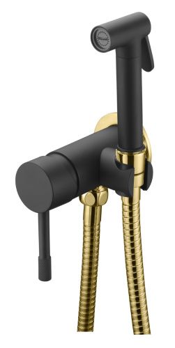 Гигиенический душ со смесителем Boheme Uno 467-BG черный