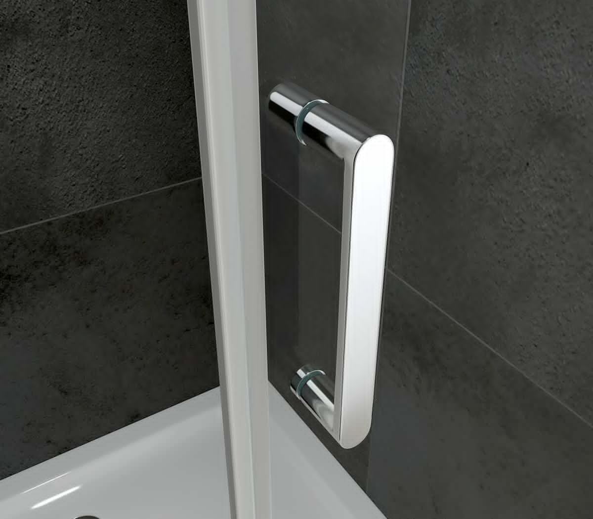 Душевая дверь Abber Sonnenstrand AG04110S 110х195 стекло прозрачное профиль хром - фото 4