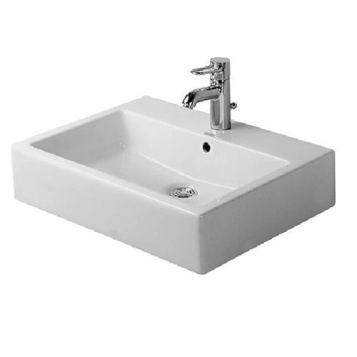 Раковина керамическая Duravit Vero 454600000 60х50 подвесная цвет белый 1 отверстие под смеситель