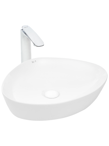 Раковина из сантехнического фаянса WeltWasser WW SK 10000003850 50х40 подвесная цвет белый без отверстий под смеситель