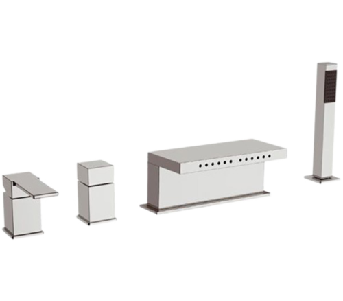 Смеситель Remer Qubika Q06 на борт ванны хром