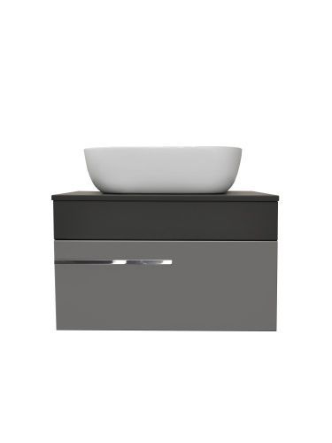 Тумба под раковину Runo ВУДЛАЙН 00-00004898 70х50 подвесная цвет серый