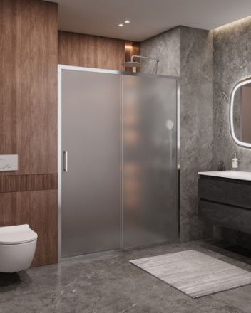 Душевая дверь Cezares MOLVENO MOLVENO-BF-1-150-P-Cr 150х195 стекло рифленое профиль хром