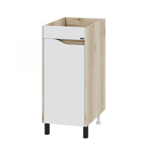 Тумба под раковину СанТа Сатурн 700407 40х50 напольная цвет белый/коричневый