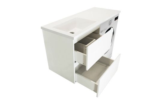 Тумба с раковиной Эстет Dallas Luxe 100 ФР-00002313 40х50 подвесная цвет белый