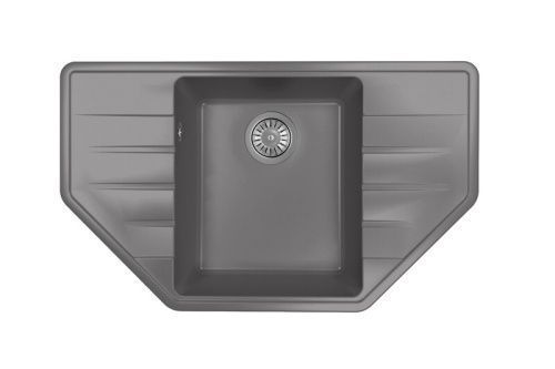 Кухонная мойка Dr.Gans Ирис 25.160.C0800.410 80х50 цвет серый поверхность матовая