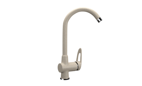 Смеситель для кухни Ulgran Classic U-006-328 на мойку бежевый