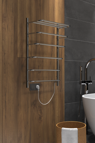 Полотенцесушитель электрический Indigo Hit LHE80-50R 55х80 хром