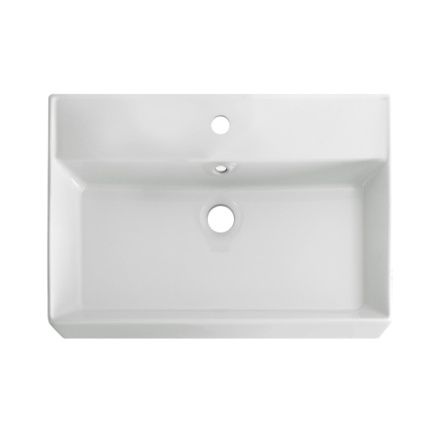 Раковина керамическая Cezares MOLVENO 46 CZR-MIL-60-LVB 60х50 подвесная цвет белый 1 отверстие под смеситель