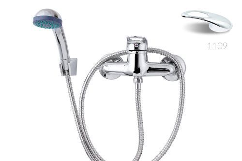 Cмеситель для ванны и душа TSARSBERG TSB-100-1109 настенный хром