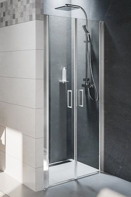 Душевая дверь Riho NOVIK G003004120 90х200 стекло прозрачное профиль хром