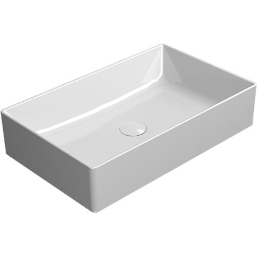 Раковина из сантехнического фаянса GSI Kube X 945311_УЦ/8 60х40 накладная цвет белый