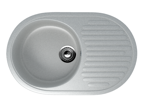 Кухонная мойка Ulgran Classic U-107-310 75х45 цвет серый