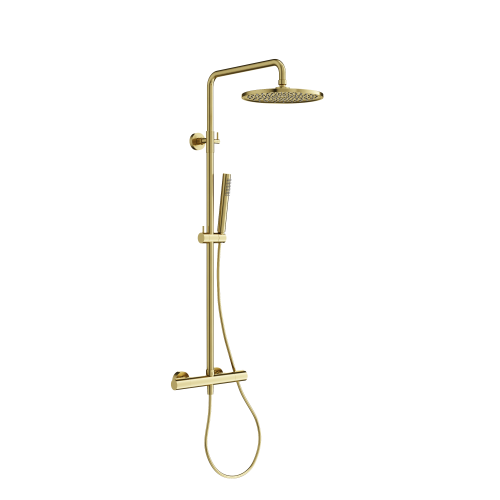 Душевая стойка Sancos Etna SC9007BG настенная цвет золото с термостатом