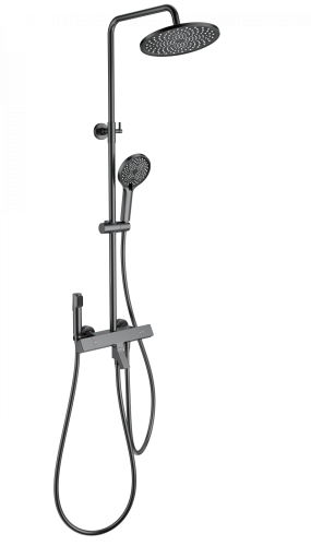 Душевая стойка Wonzon & Woghand The one WW-B3094-BGG настенная цвет серый с термостатом