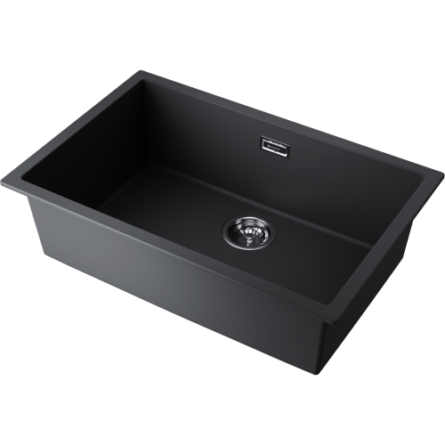 Кухонная мойка Omoikiri Yamakawa 75T-U/I 4993437 75х45 цвет черный