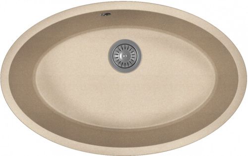 Кухонная мойка Florentina Вега Овал 22.430.E0650.107 70х45 цвет бежевый поверхность матовая