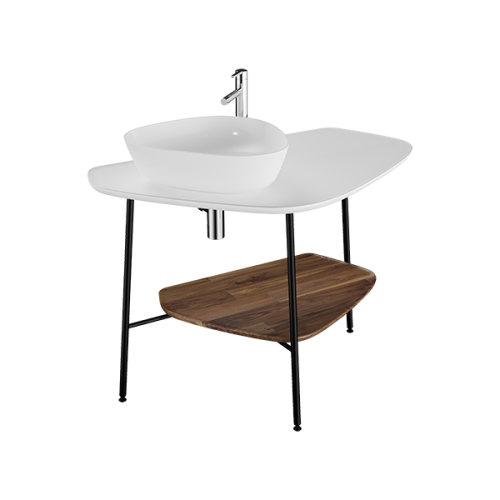 Консоль под раковину Vitra Plural 62571 100х60 напольная цвет белый