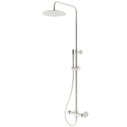 Душевая стойка Plumberia Selection IXO XO6302BO настенная цвет белый с термостатом