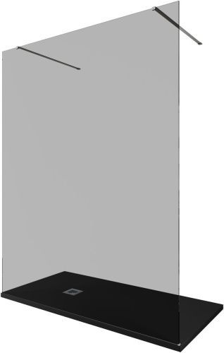 Душевая перегородка Allen Brau Infinity 3.21056.BA.T 160х200 стекло тонированное профиль серебро