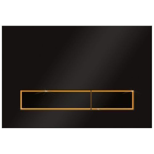 Клавиша смыва механическая KK POL M08 V3 SPP/013/0/K цвет черный/золото