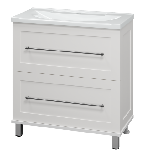 Тумба под раковину Misty Марта П-Мрт07080-011Пр 80х40 напольная цвет белый