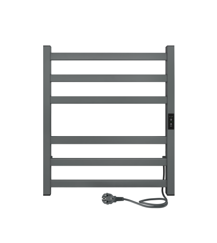 Полотенцесушитель электрический Indigo Oktava Slim 3 LСLOKS3E60-50MGRt 55х60 серый