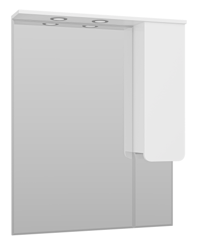 Зеркало-шкаф Misty Чегет П-Чег-02085-01П 80х100 подвесной цвет белый