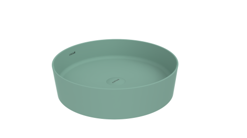 Раковина из сантехнического фарфора Creavit Loop LP145-00NY00E-0000 50х50 накладная цвет зеленый