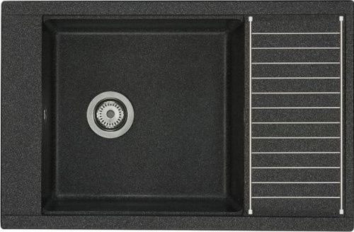 Кухонная мойка Aquaton Делия 1A715132DE210 80х50 цвет серый поверхность матовая