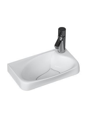 Раковина из искусственного камня Velvex BIO rkBIO.40-81 40х20 встраиваемая цвет белый 1 отверстие под смеситель