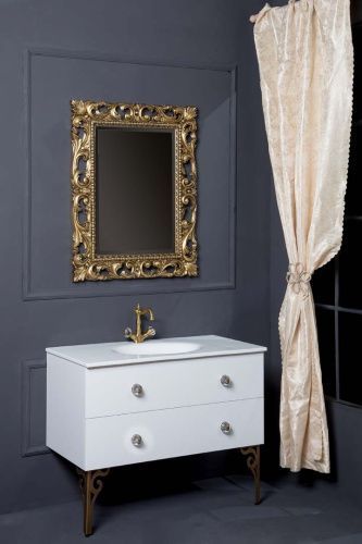 Тумба под раковину Armadi Art NeoArt 831-100-WH 100х50 подвесная цвет белый