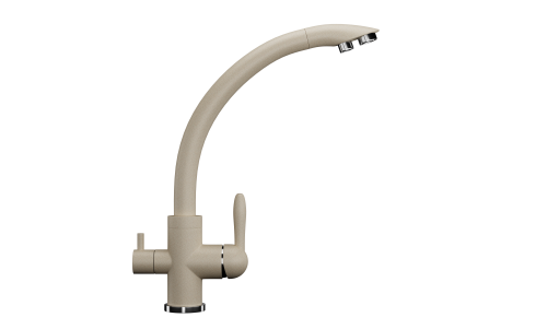 Смеситель для кухни Ulgran Classic U-017-328 на мойку бежевый