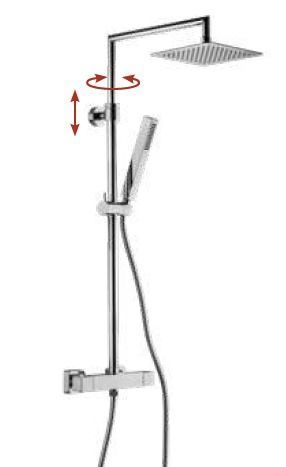 Душевая стойка Mariner Wellness WLS5300-CR настенная цвет хром