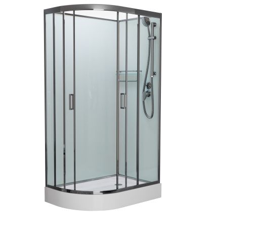 Душевая кабина Frank 166009 100х80 асимметричная без крыши ориентация правая