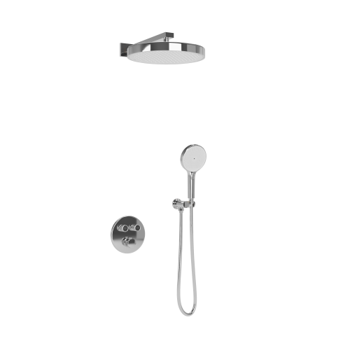 Душевая система Sancos Space SC3006CH встраиваемая в стену цвет хром с термостатом