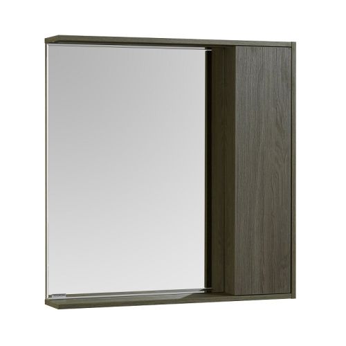 Зеркало-шкаф Aquaton Стоун 1A228302SXC80 80х80 подвесной цвет коричневый