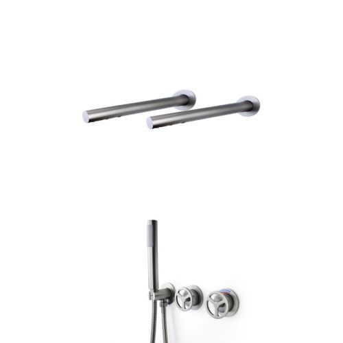 Душевая система Bronze de Luxe 5011GG-F встраиваемая в стену цвет серый