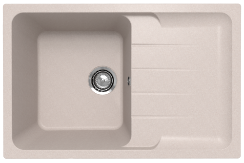 Кухонная мойка Ulgran Quartz Gerda 780-10 80х50 цвет бежевый