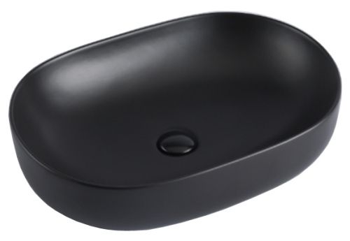 Раковина из сантехнического фаянса Azario AZ-2196MDH 60х40 накладная цвет серый без отверстий под смеситель