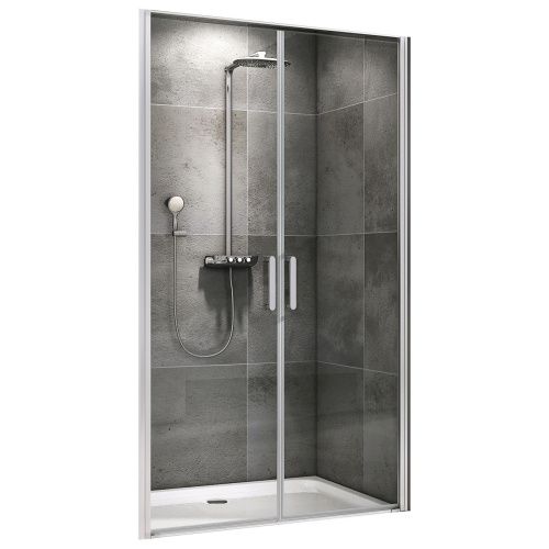 Душевая дверь Abber Sonnenstrand AG04100C 100х195 стекло прозрачное профиль хром