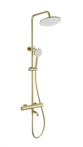 Душевая стойка Wonzon & Woghand Inn WW-A3006-T1-BG настенная цвет золото с термостатом
