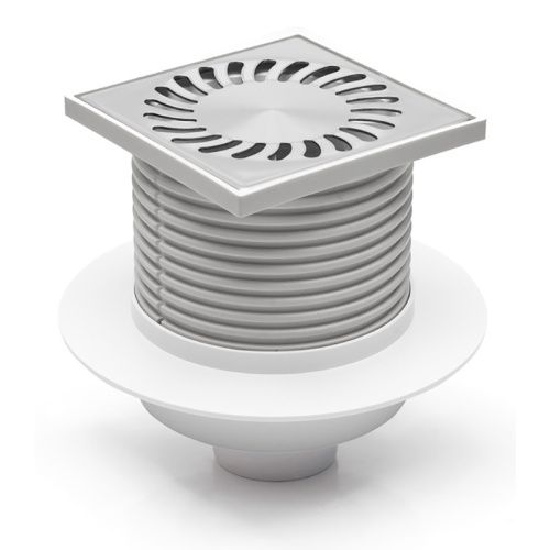 Душевой трап Azario AZ-416 L 10х10 хром