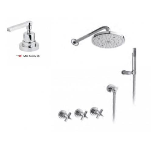 Душевой гарнитур Nicolazzi Mac Kinley 05 2233EXT CR 29 настенный хром
