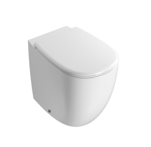 Чаша унитаза приставная Globo DAILY DN001BI цвет белый без сиденья безободковая