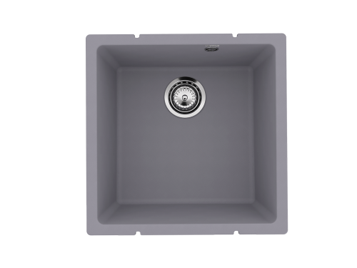 Кухонная мойка Ulgran Quartz Under 400-05 45х45 цвет серый
