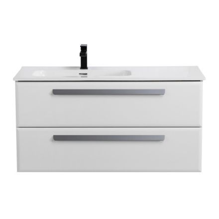 Тумба под раковину Cezares ECO-CER ECO-CER-N-1000-2C-SO-BL-L 100х50 подвесная цвет белый