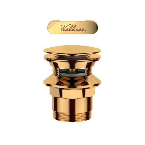 Слив-перелив для ванны Wellsee Useful Extras 231930000 золото