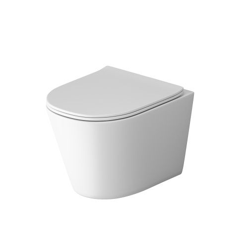 Унитаз подвесной Grossman Торнадо GR-4477MSQ белый с сиденьем микролифт безободковый смыв торнадо